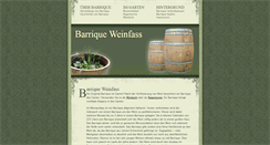 Desktop Screenshot of barrique-weinfass.de
