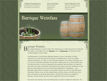 Tablet Screenshot of barrique-weinfass.de